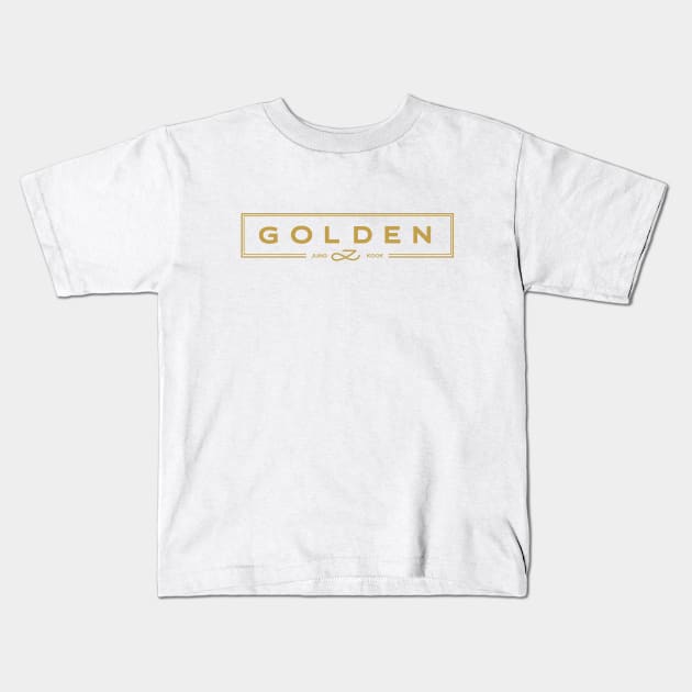 Jungkook Golden Jung Kook Kids T-Shirt by WacalacaW